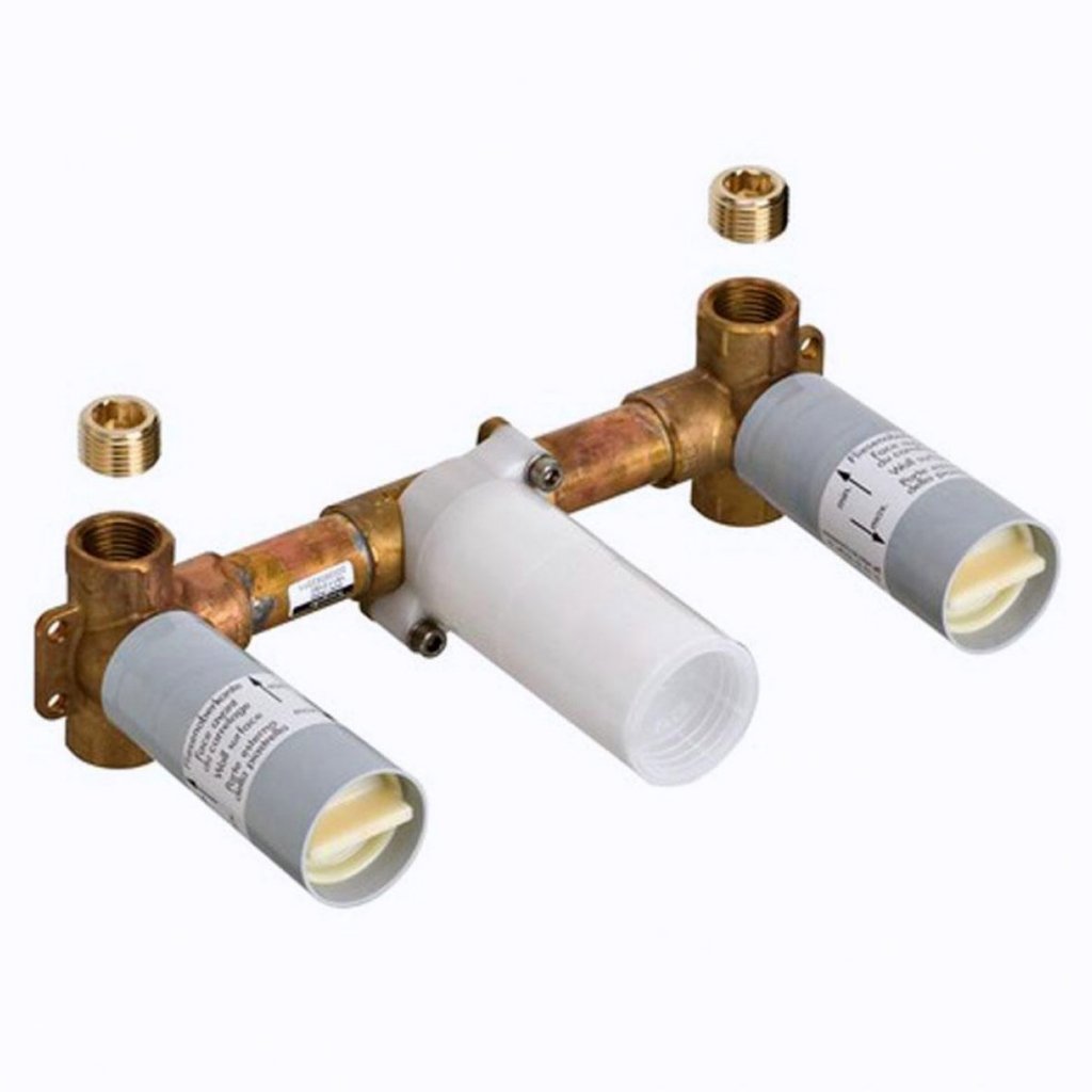 Axor Basic Set For 3-Hole Wall Mixer For Concealed Installation