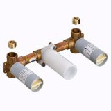 Axor Basic Set For 3-Hole Wall Mixer For Concealed Installation
