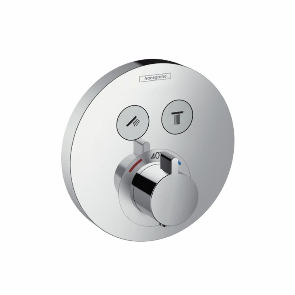 Hansgrohe ShowerSelect S Highflow Thermostatic Mixer - 2 Outlets