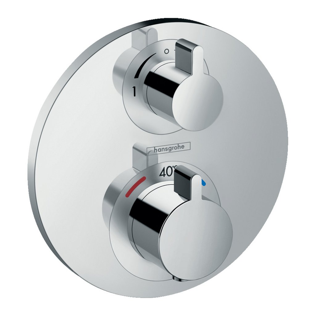 Hansgrohe Ecostat S Thermostatic mixer for concealed installation for 2 outlets with shut-off / diverter valve