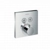 Hansgrohe ShowerSelect Thermostatic Mixer For Concealed Installation For 2 Outlets