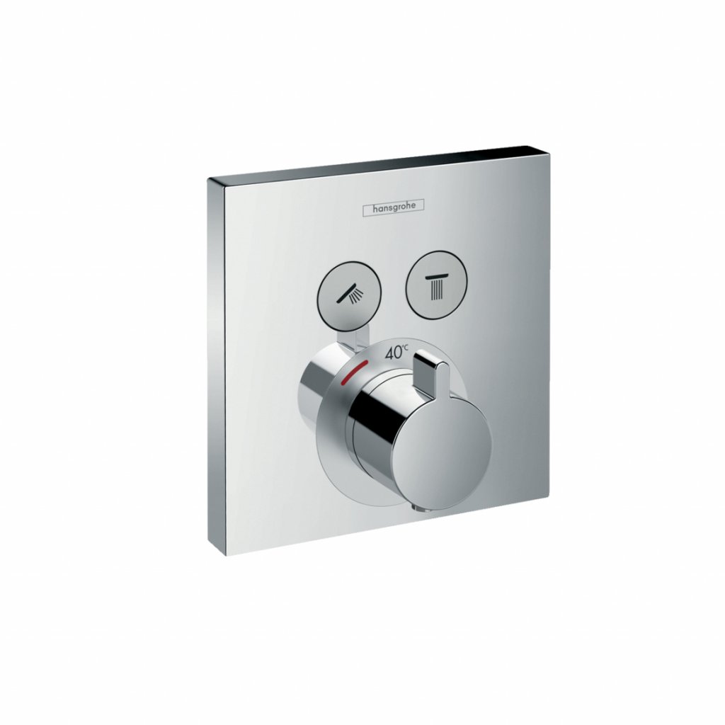 Hansgrohe ShowerSelect Thermostatic Mixer For Concealed Installation For 2 Outlets