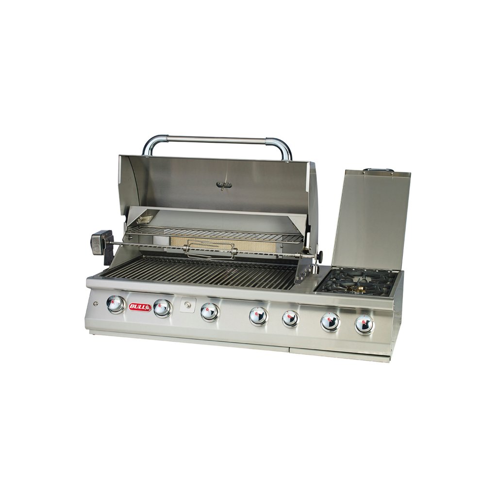 Bull Built-in 7 Burner Gas BBQ Grill - Stainless Steel