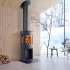 Jotul F135 Wood Burning Stove With Glass Sides