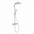 Hansgrohe Crometta E Showerpipe 240 1jet EcoSmart with thermostatic shower mixer
