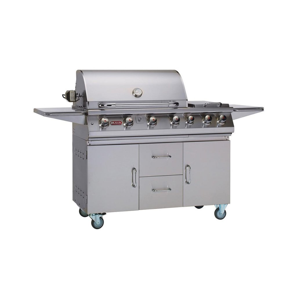 Bull 7 Burner Premium Gas BBQ - Free Bull Cover Included