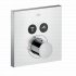 Axor ShowerSelect Square Thermostatic Mixer For 2 Outlets