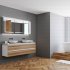 HIB Edge LED Demisiting Aluminium Mirrored Cabinet With Integrated Charging Sockets