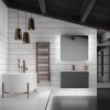 HIB Paragon LED Demisiting Aluminium Mirrored Cabinet With Integrated Charging/USB Socket