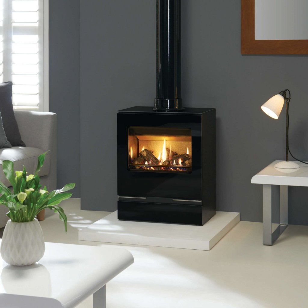 Gazco Vision Medium Gas Stove - Conventional Flue - Natural Gas