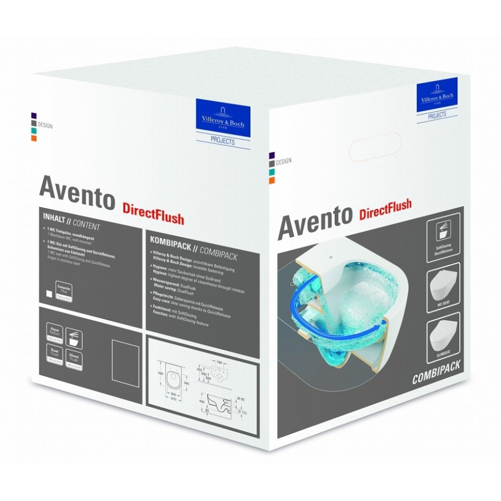 Villeroy & Boch Avento Wall Hung WC Pack 
