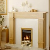 Valor Blenheim Slimline Brass Inset Gas Fire - Natural Gas