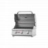 Bull Steer Premium Built-in 3 Burner Gas BBQ Grill - Stainless Steel