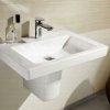 Villeroy & Boch Subway 2.0 450mm Hand Wash Basin & Pedestal Bundle
