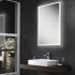 HIB Globe LED Illuminated Ambient Mirror With Heated Pads