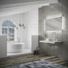 HIB Connect Landscape LED Bluebooth Illuminated Mirror With Heated Pads, Bluetooth Connectivity