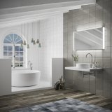 HIB Connect Landscape LED Bluebooth Illuminated Mirror With Heated Pads, Bluetooth Connectivity