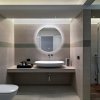 HIB Theme LED Illuminated Ambient Mirror With Heated Pads