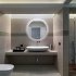 HIB Theme LED Illuminated Ambient Mirror With Heated Pads