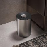 Clearance - Keuco Plan Waste Bin in Chrome & Dark Grey Finish