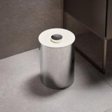 Clearance - Keuco Plan Waste Bin in Chrome & White Finish