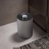 Clearance - Keuco Plan Waste Bin in Aluminium Lacquer & Dark Grey Finish