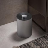 Clearance - Keuco Plan Waste Bin in Aluminium Lacquer & Dark Grey Finish