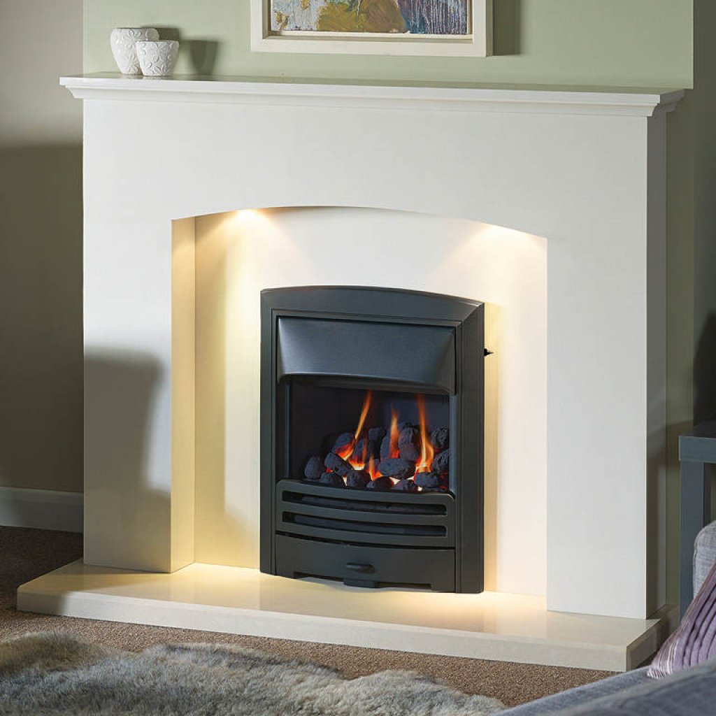 Clearance - Faro 48 Barley White Mantle with 1