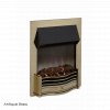 Clearance - Dimplex Dumfries Optiflame 3D Inset Electric Fire - Antique Brass