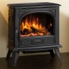 Dovre 280 Mk2 Cast Iron Electric Stove, Matt Black