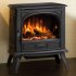 Dovre 280 Mk2 Cast Iron Electric Stove, Matt Black