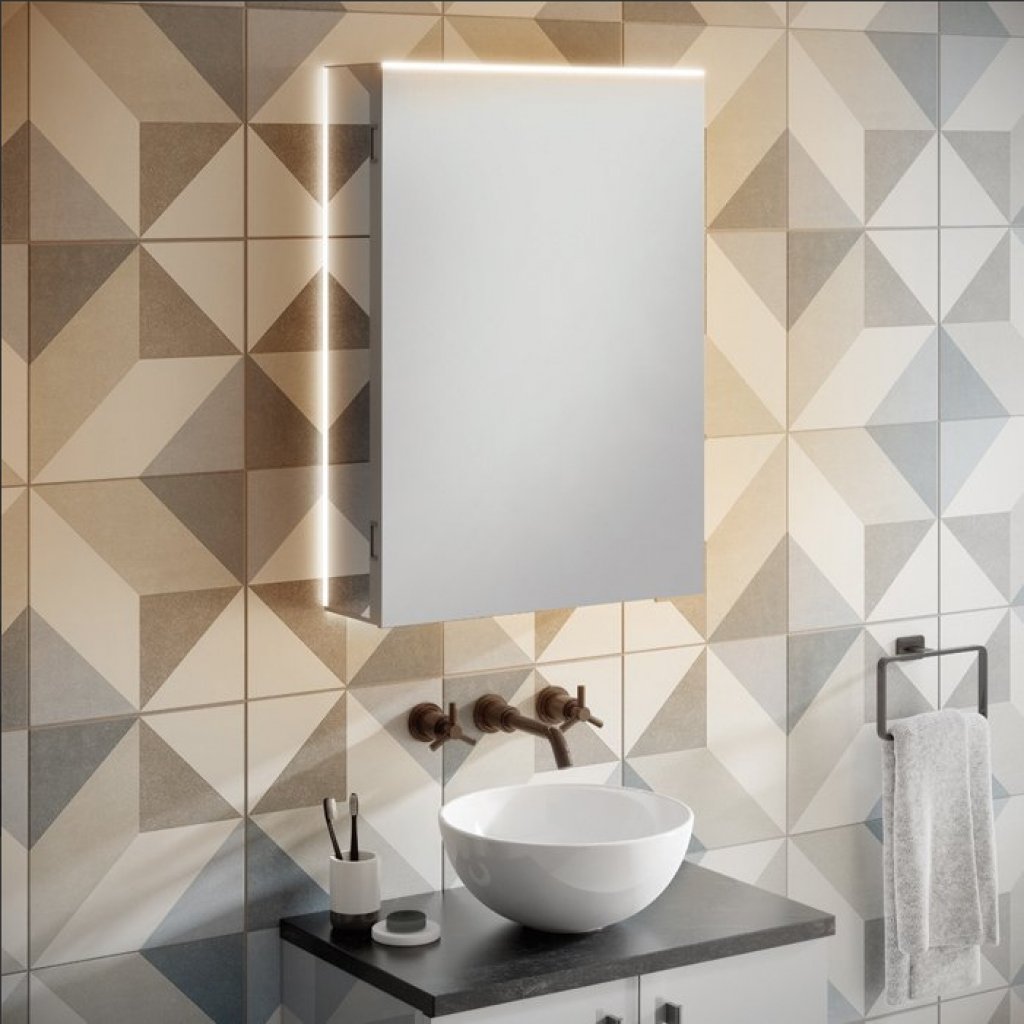 HIB Ether Illuminated Mirrored Cabinet