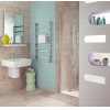 Bisque Gio Electric Heated Towel Rail - Available in 4 Sizes