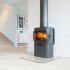 Jotul F105 R Wood Burning Stove with Base Unit - Black