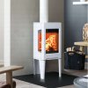 Jotul F163 Wood Burning Stove in White Enamel