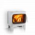 Jotul F305 R Wood Burning Stove with Short Legs - White Enamel