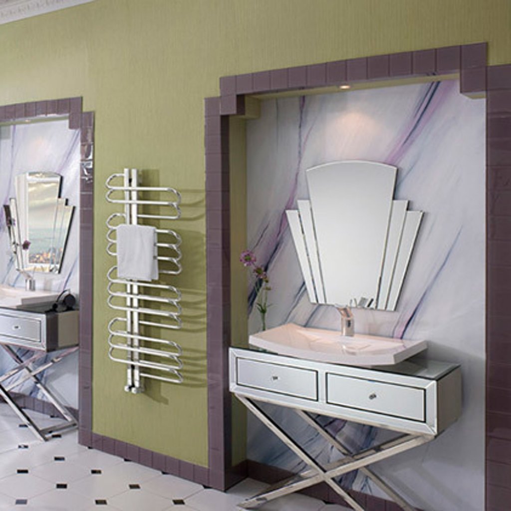 Bisque Orbit Heated Towel Rail