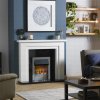 Dimplex Portree Chrome Optiflame 3D Inset Electric Fire