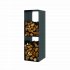Rais Firewood Rack Two Compartments - Black