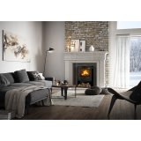 Rais Q-Tee 2 C (Curved Front) Wood Burning Stove - Black