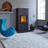 Scan 5001 Inset Wood Burning Fire - Includes Heat Shield & Convection Covers