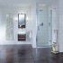 Aqata Spectra SP455 Hinged Shower Door With Eco-Glass  - Lifetime Guarantee 