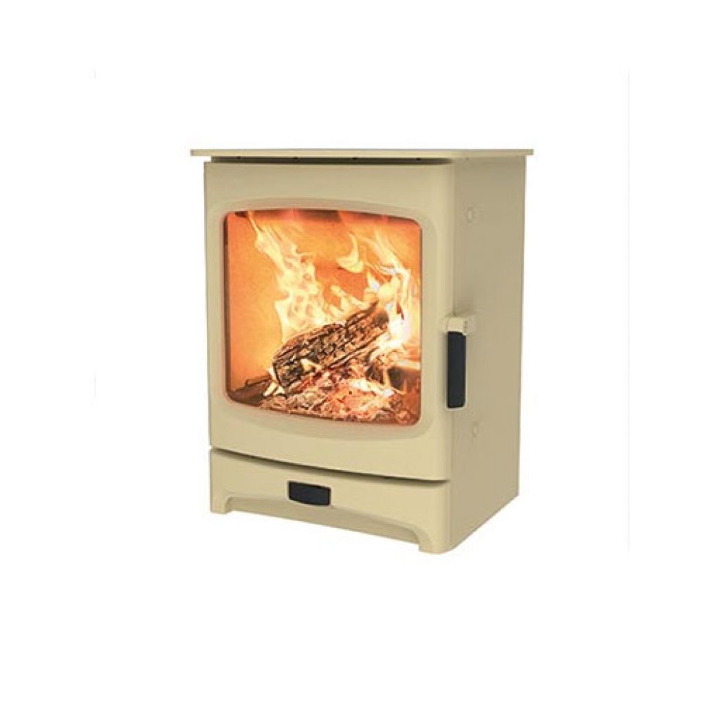 Charnwood Aire 5 Eco Wood Burning Stove - Almond - 5kW - DEFRA Approved - EcoDesign Ready