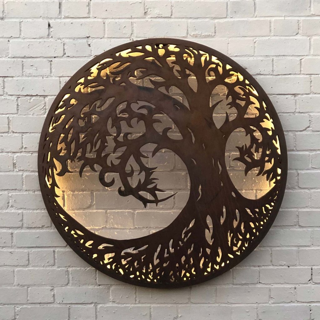 The Firepit Company Tree Of Life Illuminated Wall Art - 