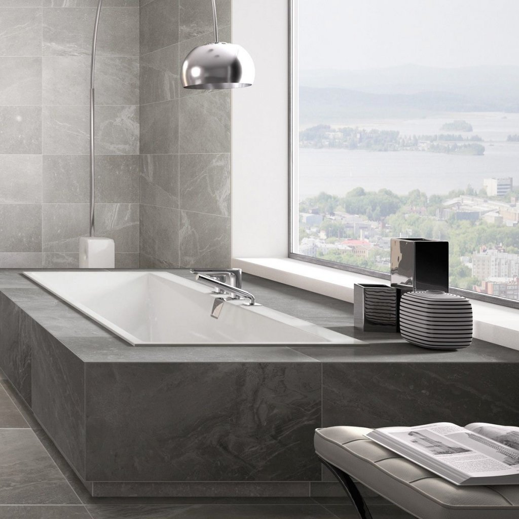 Villeroy & Boch Squaro Edge 12 Double Ended Bath - Quaryl - Range Of Sizes 