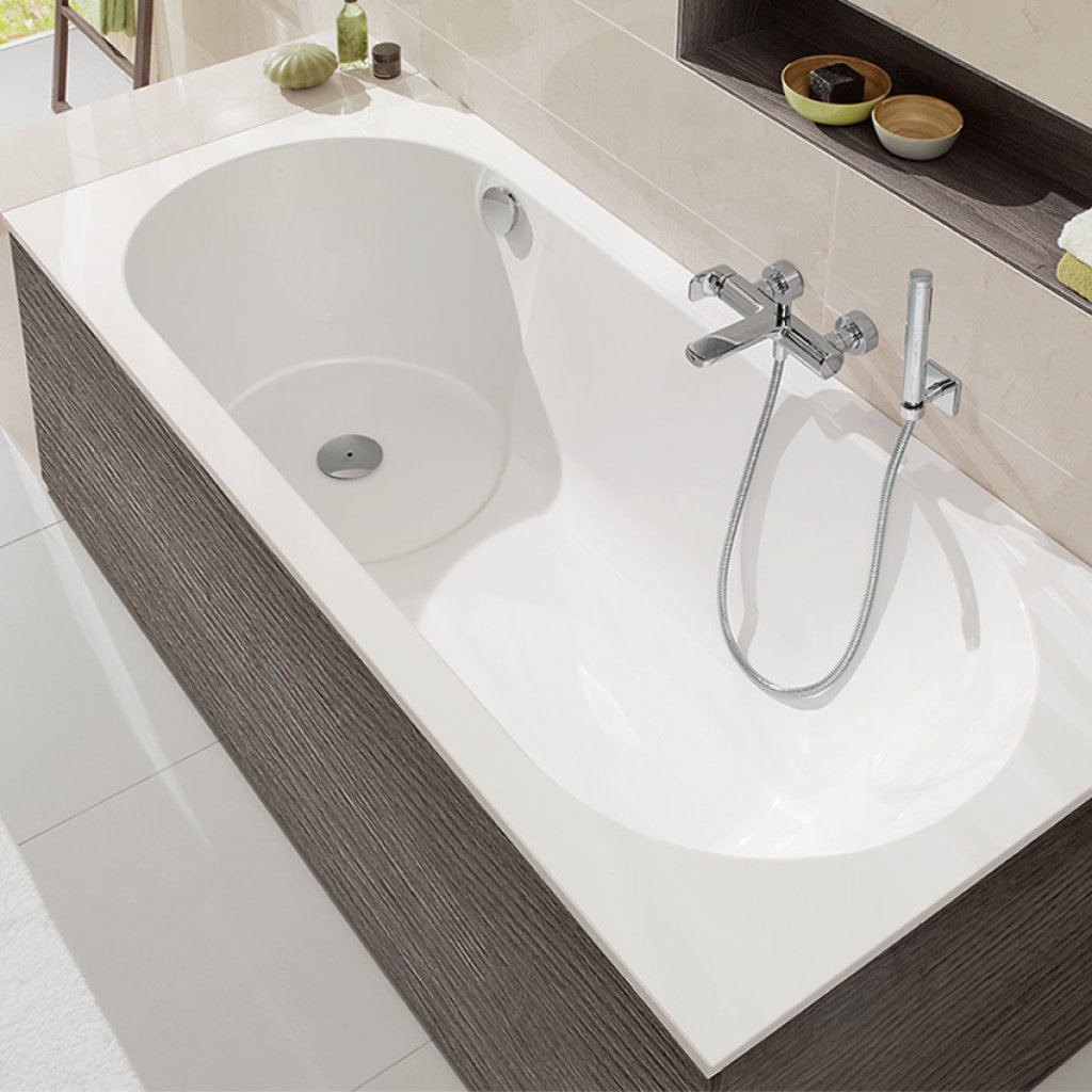 Villeroy & Boch Libra Single Ended Shower Bath - Quaryl - Range Of Sizes