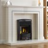 Valor Petrus Full Depth Homeflame Black Chrome Gas Fire - Natural Gas