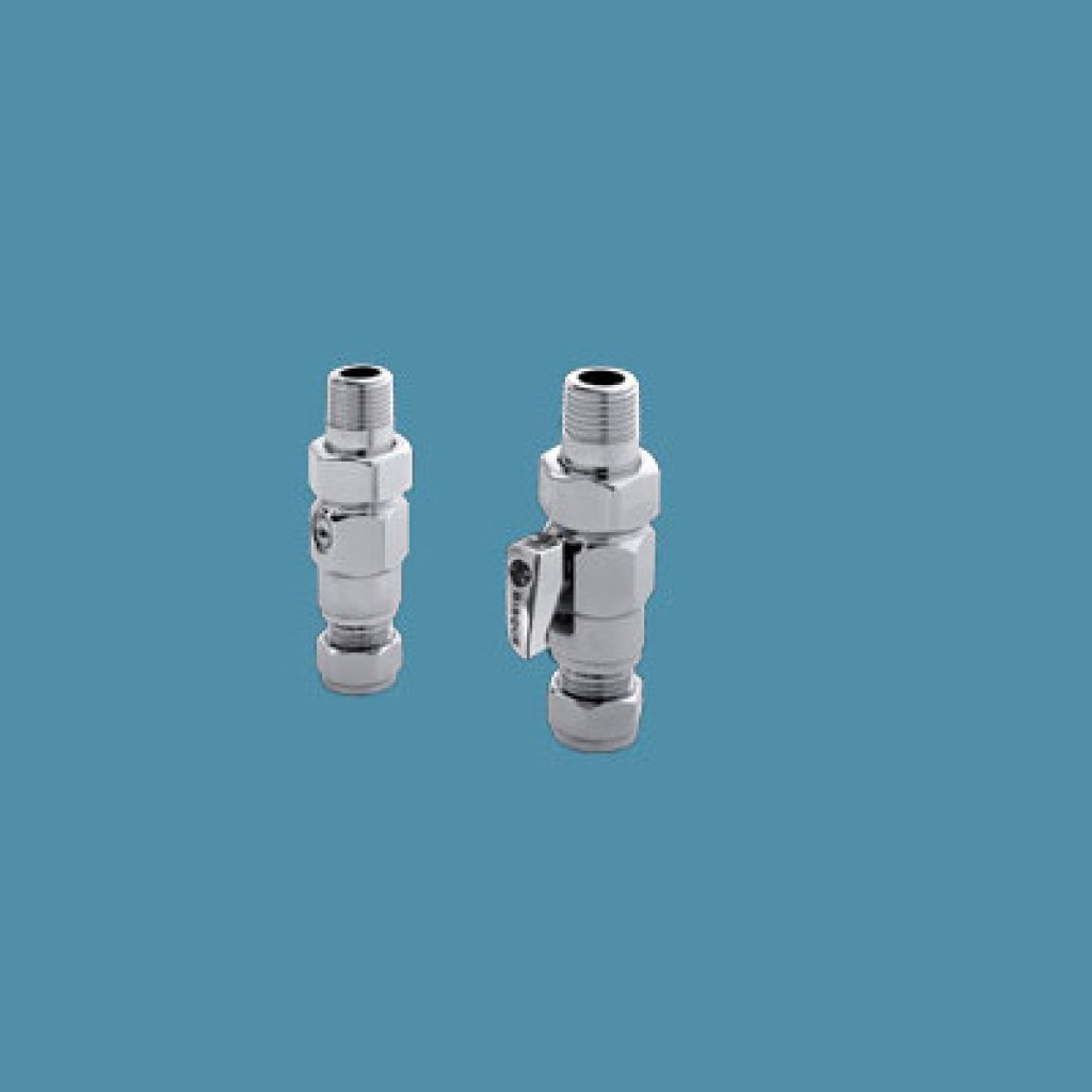 Bisque Radiator Valves - Straight Manual Valve Set A