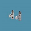 Bisque Radiator Valves - Straight Manual Valve Set C