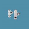 Bisque Radiator Valves - Angled Manual Valve Set D